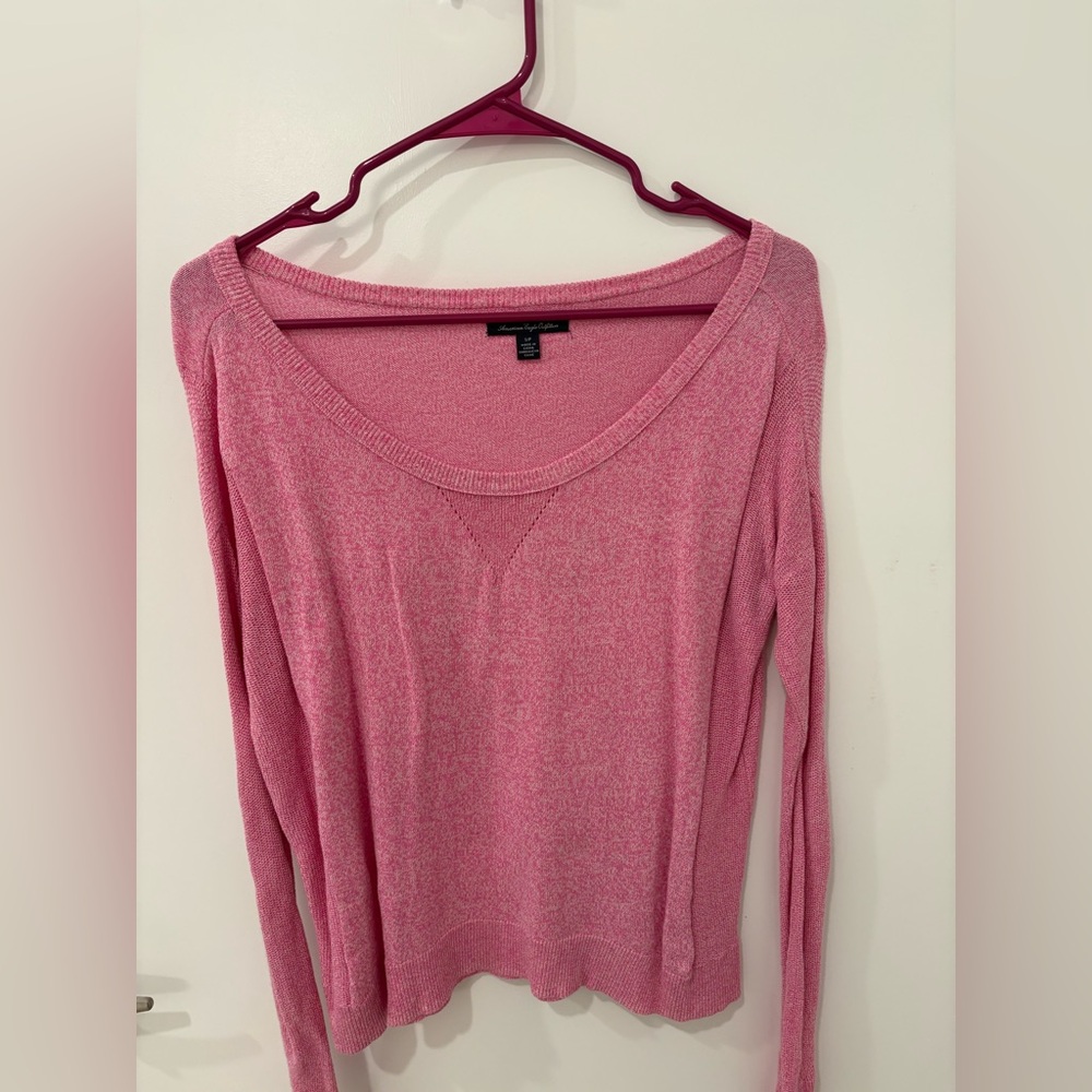 American Eagle Outfitters Pink Knit Top
